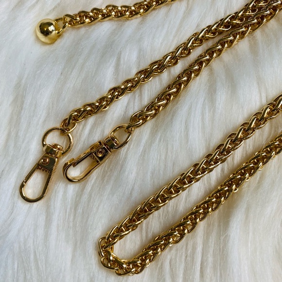 crossbody metal adjustable Chain Replacement strap gold 50” - Picture 1 of 2
